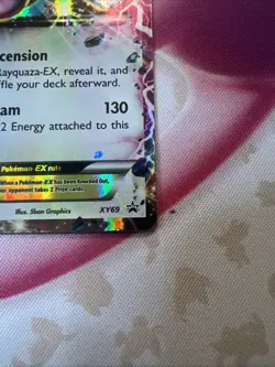 Pokemon TCG Rayquaza EX Holo XY Black Star Promo XY69 LP - Image 2