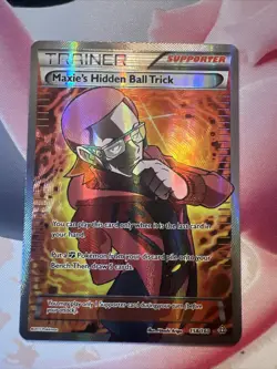 Maxie’s Hidden Ball Trick - Pokemon XY Ultra Rare Holo 158/160 LP - Image 1