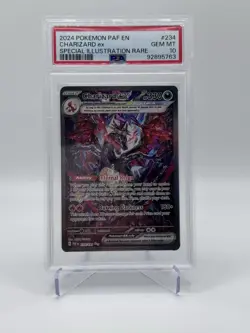 Pokemon Charizard ex Special Illustration Rare Holo SV: Paldean Fates 2024 PSA … - Image 1