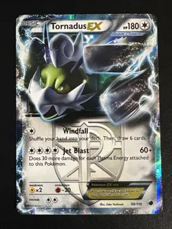 Tornadus EX Pokemon Plasma Freeze Ultra Rare Holo Team Plasma NM - Image 1