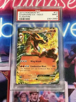 2014 Pokemon XY Flashfire Charizard EX Holo #12 PSA 9 - Image 1