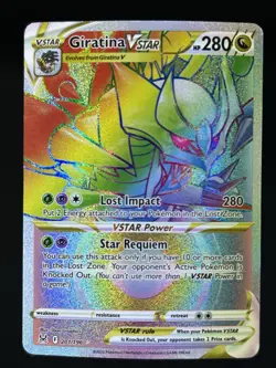 Pokemon TCG Giratina VSTAR 201/196 Lost Origin Secret Rare HP - Image 1