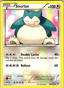 Snorlax 109/149 Boundaries Crossed Pokemon NM Normal - Image 1