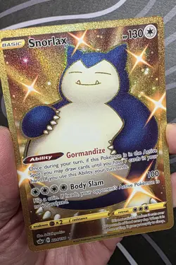 Pokemon Snorlax 224/198 Chilling Reign Gold Secret Rare Full Art Holo NM - Image 1