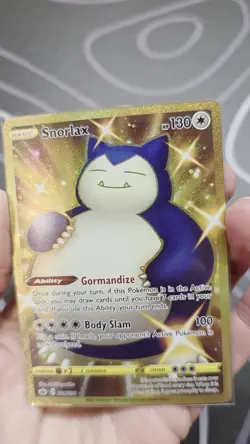 Pokemon Snorlax 224/198 Chilling Reign Gold Secret Rare Full Art Holo NM - Image 2