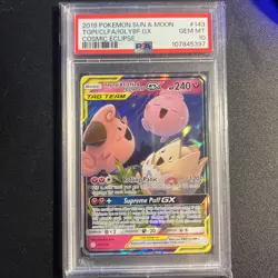 Togepi & Cleffa & Igglybuff #143/236 - PSA 10 - Pokemon Cosmic Eclipse Tag Team - Image 1