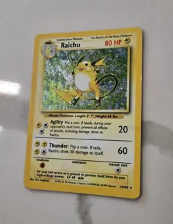 Pokemon TCG Raichu Base Set 14/102 Holo 1999-2000 Wizards Base Set - Image 2