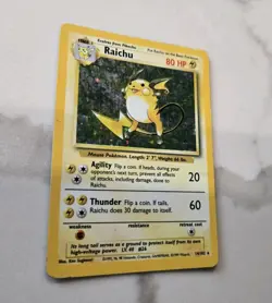 Pokemon TCG Raichu Base Set 14/102 Holo 1999-2000 Wizards Base Set - Image 3