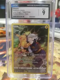 Pikachu TG05/TG30 CGC 9 - 2022 Pokemon SWSH Lost Origin Trainer Gallery - Image 1
