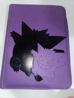 Ultra Pro: Pokemon Gengar 9-Pocket Zippered Binder Purple 74427161613 - Image 1