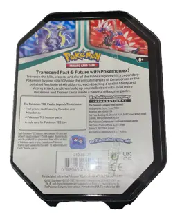 Pokemon Paldea Legends Tin x4 Booster Packs + Miraidon EX Promo FACTORY SEALED - Image 2