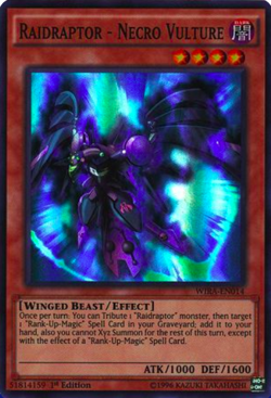 1X NM Raidraptor - Necro Vulture - WIRA-EN014 - Super Rare 1st Edition yugioh - Image 1