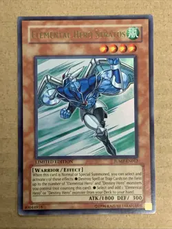 Yu-Gi-Oh! - Elemental Hero Stratos - Ultra Rare- JUMP-EN012- Limited ED - Image 1