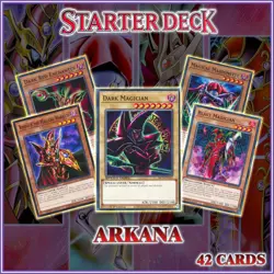 DARK MAGICIAN RED STARTER DECK 42 | Arkana Enchanter Yami Duelist Kingdom YuGiOh - Image 1