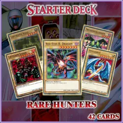 RED EYES BLACK DRAGON RARE HUNTERS DECK 42 | Common Charity 7 completed YuGiOh - Image 1