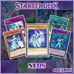 NEOS STARTER DECK 48 | Jaden Elemental HERO Glow Aqua Duelist Kingdom YuGiOh - Image 1