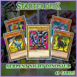 SERPENT NIGHT DINOSAUR STARTER DECK 41 | Rex Raptor Duelist Kingdom YuGiOh - Image 1