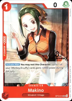 One Piece TCG • Makino OP13-015 • 3rd Anniversary-Promo • ENG/NM - Image 1