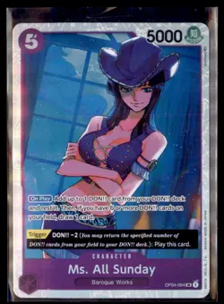 One Piece Kingdoms of Intrigue OP04 Ms. All Sunday 064 - Image 1