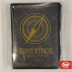 One Piece Card Game Sleeves Black Gold Deck Protector Official - Image 1