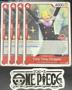 4x One Piece OP10-011 R Chopper - English - Regular - Play Set - LD01 - NM/M - Image 1