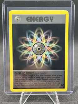 Pokemon Card Rainbow Energy 80/82 Non Holo Rare Team Rocket LP - Image 1