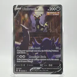 Pokemon Umbreon v Alternate Full Art Holo Card 189/203SWSH07: Evolving Skies - Image 1
