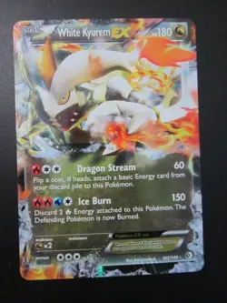 WHITE KYUREM FULL ART HOLO POKEMON CARD 103/149 BOUNDARIES CROSSED NEV PLAYED NM - Image 1