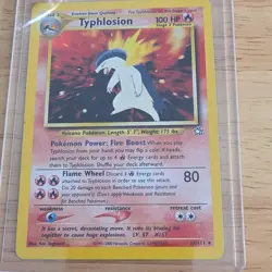 Pokemon Typhlosion Neo Genesis Holo Rare Unlimited 18/111 English TCG Card - Image 1