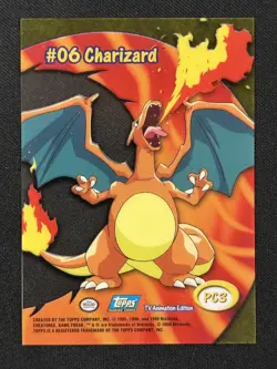 Charizard PC3 Topps TV Animation Magic The Gathering MTG Card - Image 2
