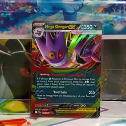 Pokemon TCG Mega Gengar EX Holo Double Rare Card Me02 056/094 Stage 2 350 HP - Image 1