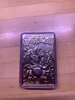 23K Gold Plated CHARIZARD Trading Card 1999 Burger King Pokemon in Plastic Case - Image 1