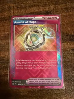 Amulet of Hope ACE SPEC 162/191 Pokemon Card – Near Mint – SV08: Surging Sparks - Image 1