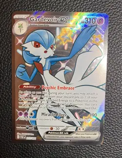 Gardevoir ex - 217/091 - Pokemon Paldean Fates Shiny Full Art Ultra Rare Card NM - Image 1