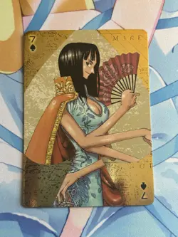 Official One Piece Jump Gold Playing Card Mint - Nico Robin Seven of Spades - Image 1