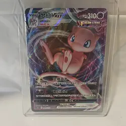 Pokemon Mew Fusion Strike V VMAX Chinese Secret Rare Holo Card Lot 3 Cards - Image 3