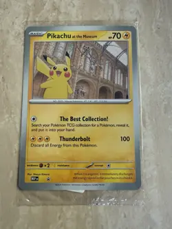 Pokemon Pikachu At The Museum Promo Card - Image 1