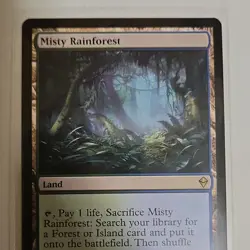 Wizards of the Coast Misty Rainforest Zendikar Rare Regular Land English - Image 1