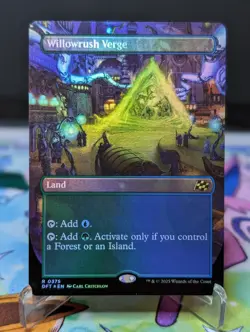 MTG Aetherdrift - Willowrush Verge 375 Borderless Foil - Image 1