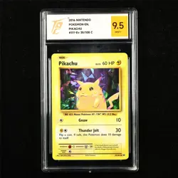 TQG 9.5 MINT+ 2016 Pokemon ENG Pikachu 35/108 C - Image 1