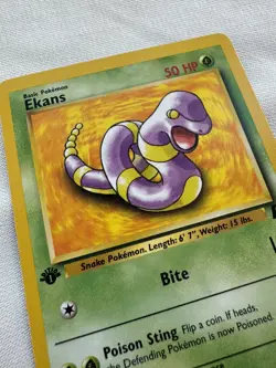 Pokemon 2000 Ekans Team Rocket 1st Edition NM-MINT Wizards of the Coast 56/82 - Image 3