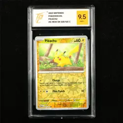 TQG 9.5 MINT+ 2023 Pokemon ENG Pikachu 025/165 C - Image 1