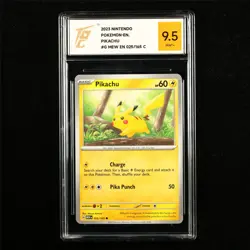 TQG 9.5 MINT+ 2023 Pokemon ENG Pikachu 025/165 C - Image 1
