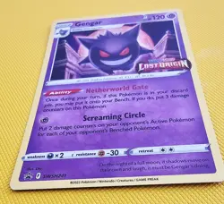 Pokemon Gengar SWSH241 Lost Origin Prerelease Holo Black Star Promo NM - Image 2