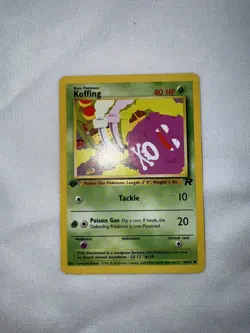 Pokemon 2000 Koffing Team Rocket 1st Edition NM retro Wizards of the Coast 58/82 - Image 3