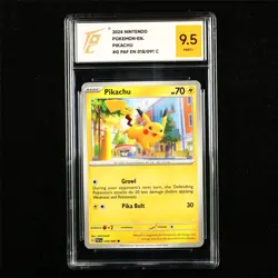 TQG 9.5 MINT+ 2024 Pokemon ENG Pikachu 018/091 C - Image 1