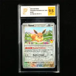 TQG 9.5 MINT+ 2025 Pokemon ENG Eevee 074/131 C - Image 1