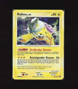 Raikou - Pokemon Karte TCG 16/132 Rare Holo Ratselhafte Wunder /Y37 - Image 2