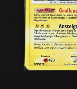 Raikou - Pokemon Karte TCG 16/132 Rare Holo Ratselhafte Wunder /Y37 - Image 5