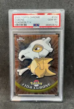 Pokemon Topps Chrome Tragosso PSA 10 - Pokemon Topps Chrome Cubone PSA 10 - Image 1